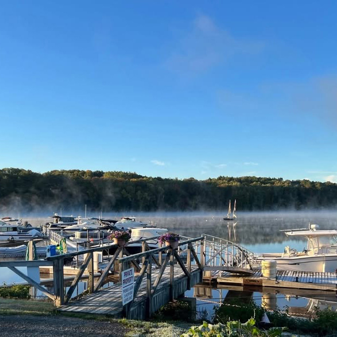 Hamlin's Marina, Hampden with Mist