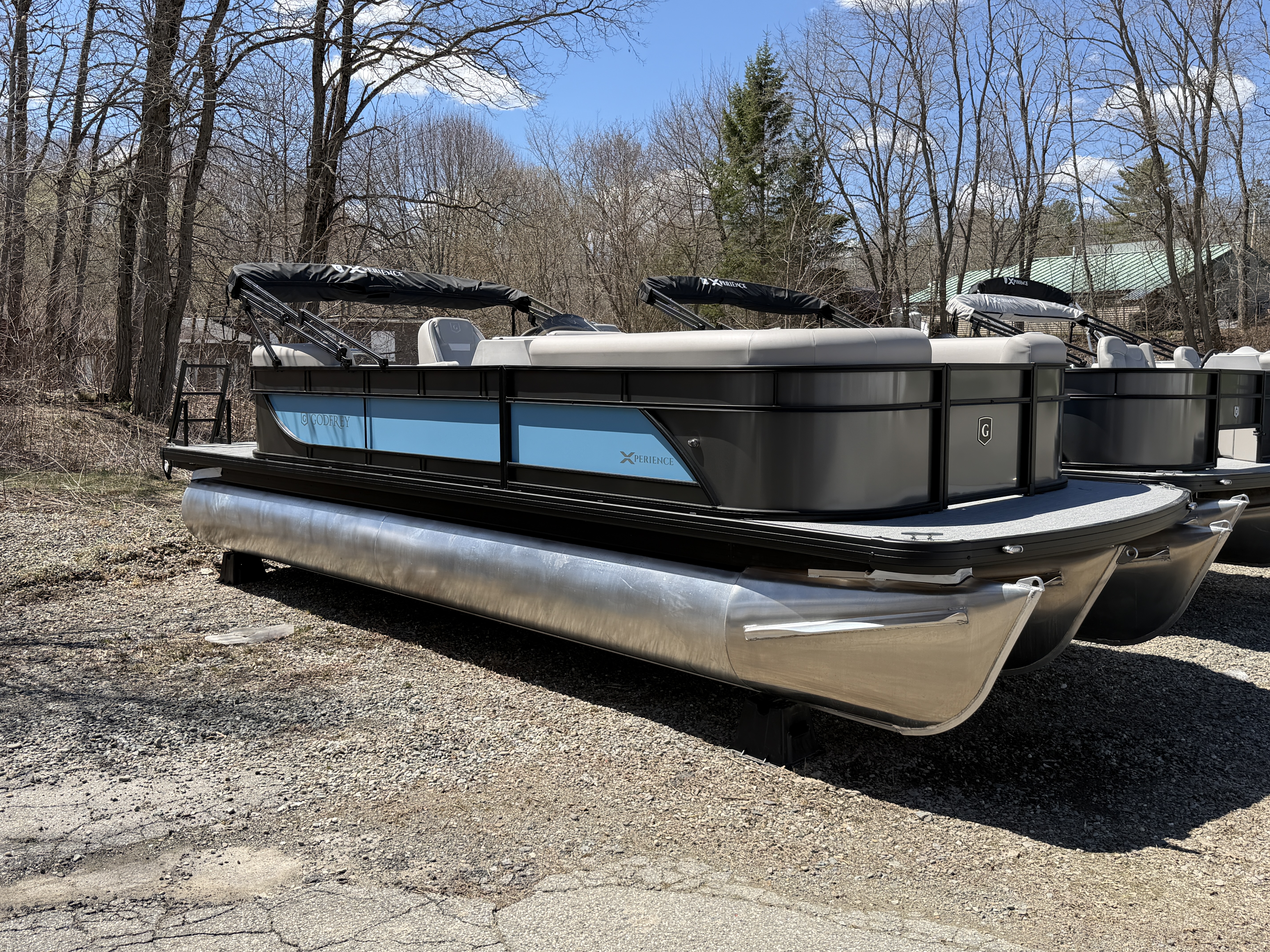 2026 Godfrey EX2286SBX Tripletoon - Charcoal/Lagoon