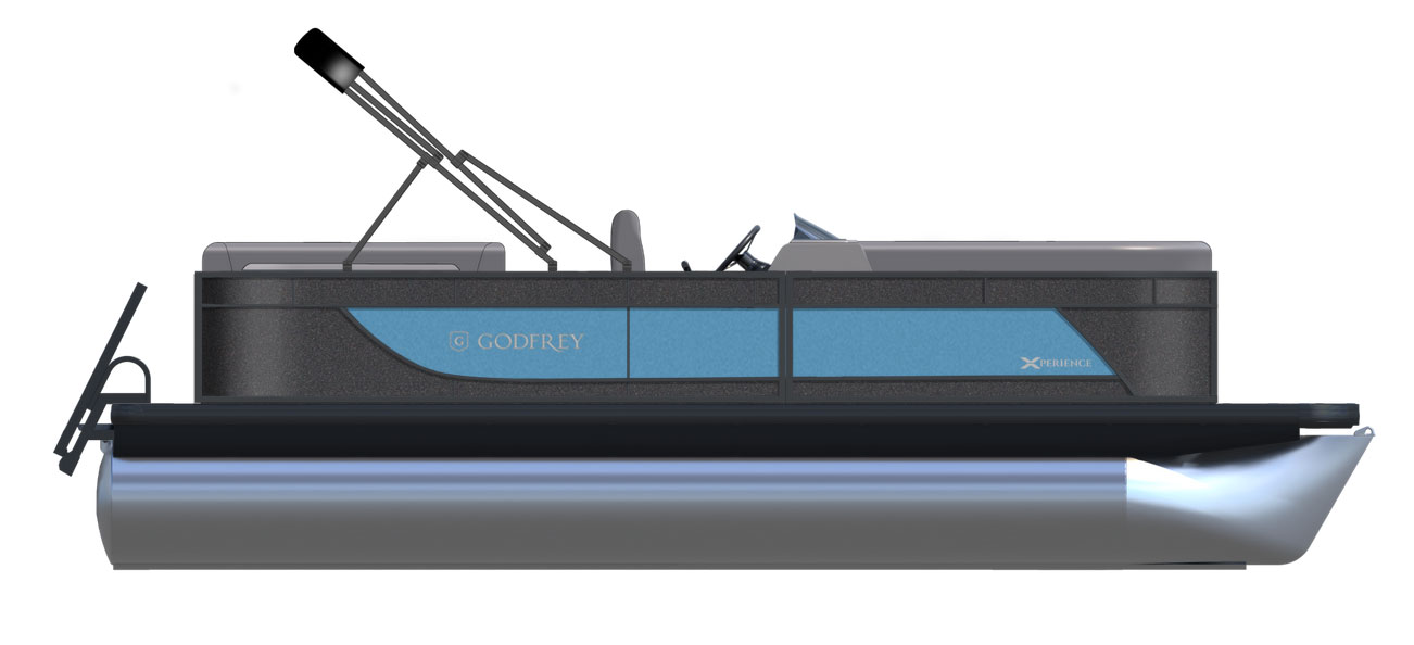 2026 Godfrey EX2286SBX Tripletoon - Charcoal/Lagoon