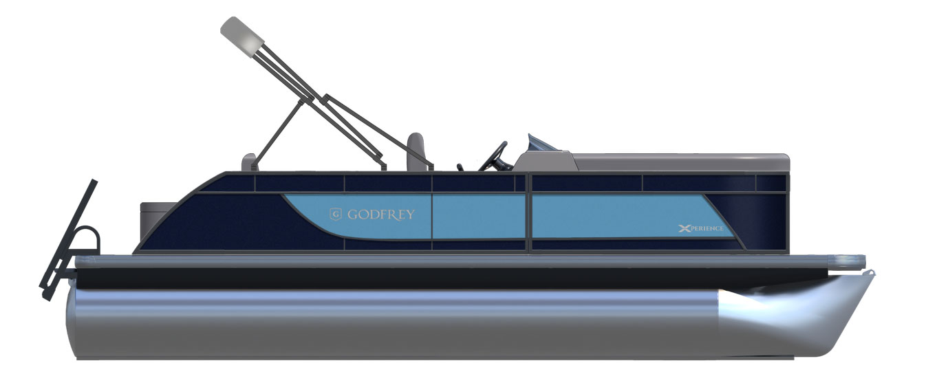 2026 Godfrey EX2286SFLX Pontoon - Navy/Lagoon
