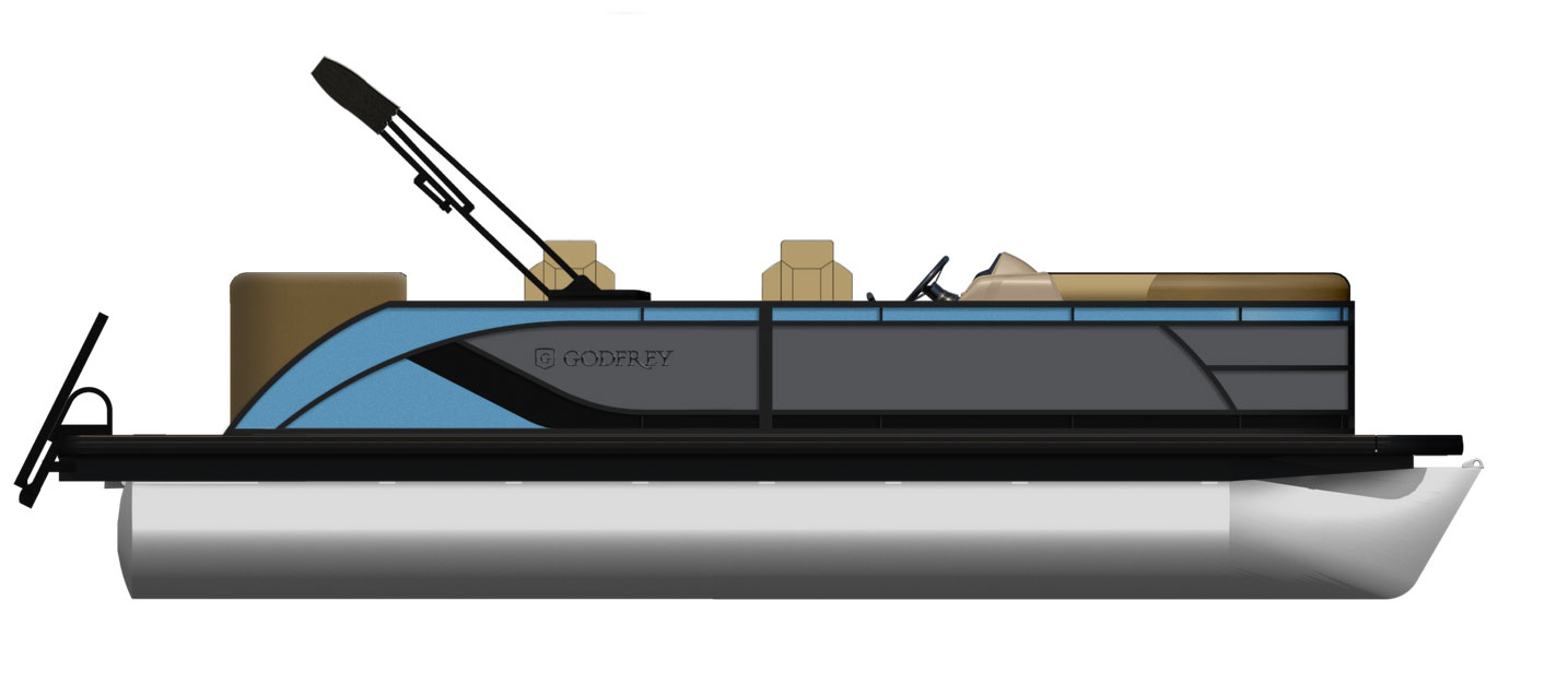 2026 Godfrey SW2286QS Triple Pontoon - Lagoon/Moonstone