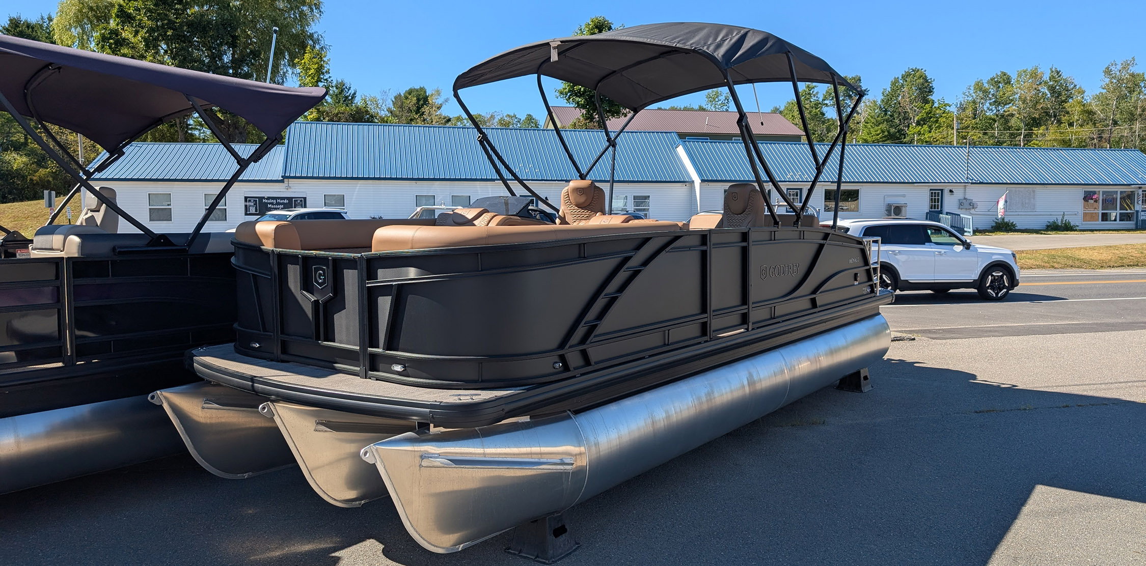 2025 Godfrey MC235SFL Triple Pontoon Boat - Matte Black/Black